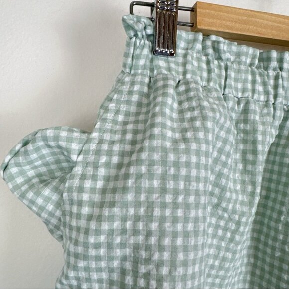 NWT Lost + Wander Green Gingham Picnic In Mind Shorts - Picture 6 of 9